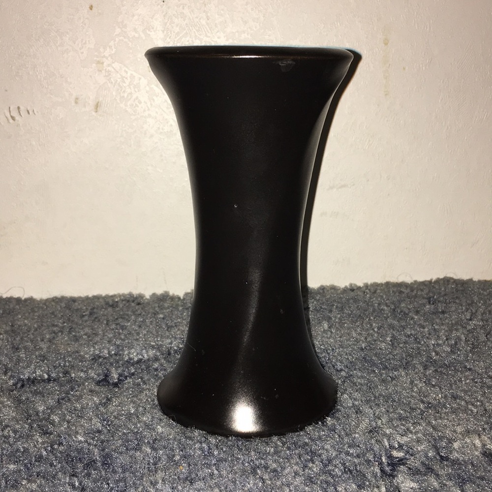 Elsa Peretti Tiffany & Co black flower vase